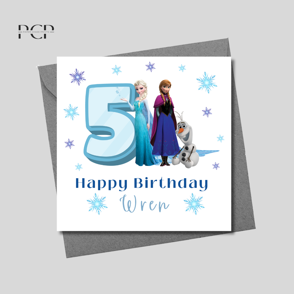 Elsa, Anna & Olaf Birthday Wrapping Paper | Frozen Paper