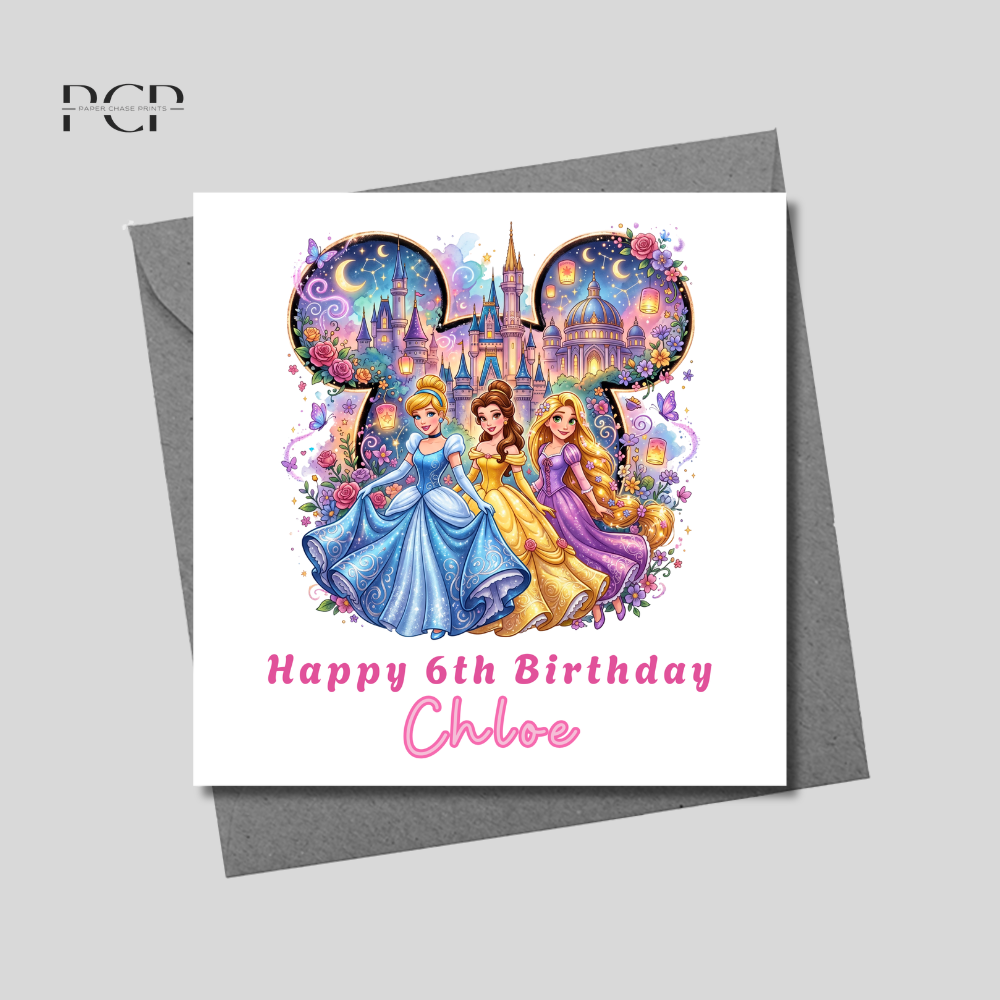 Princess Birthday Card