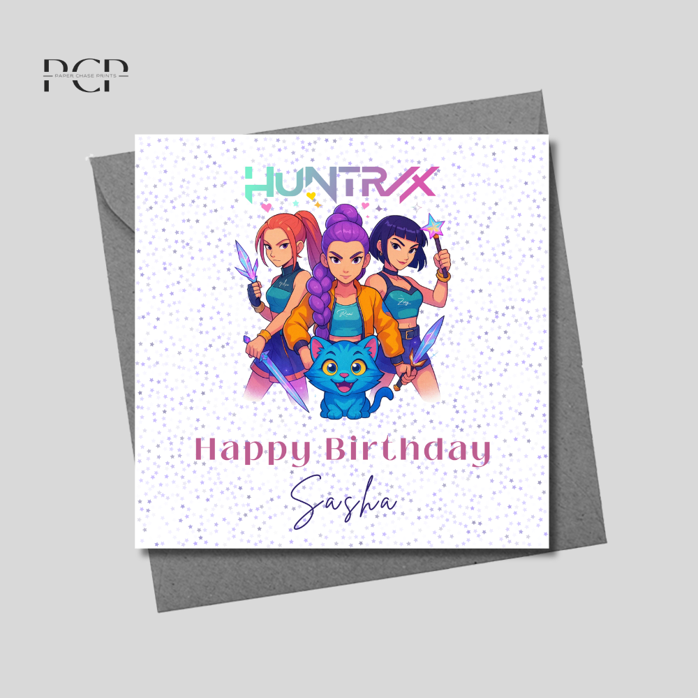 KPOP Demon Hunters Birthday Wrapping Paper