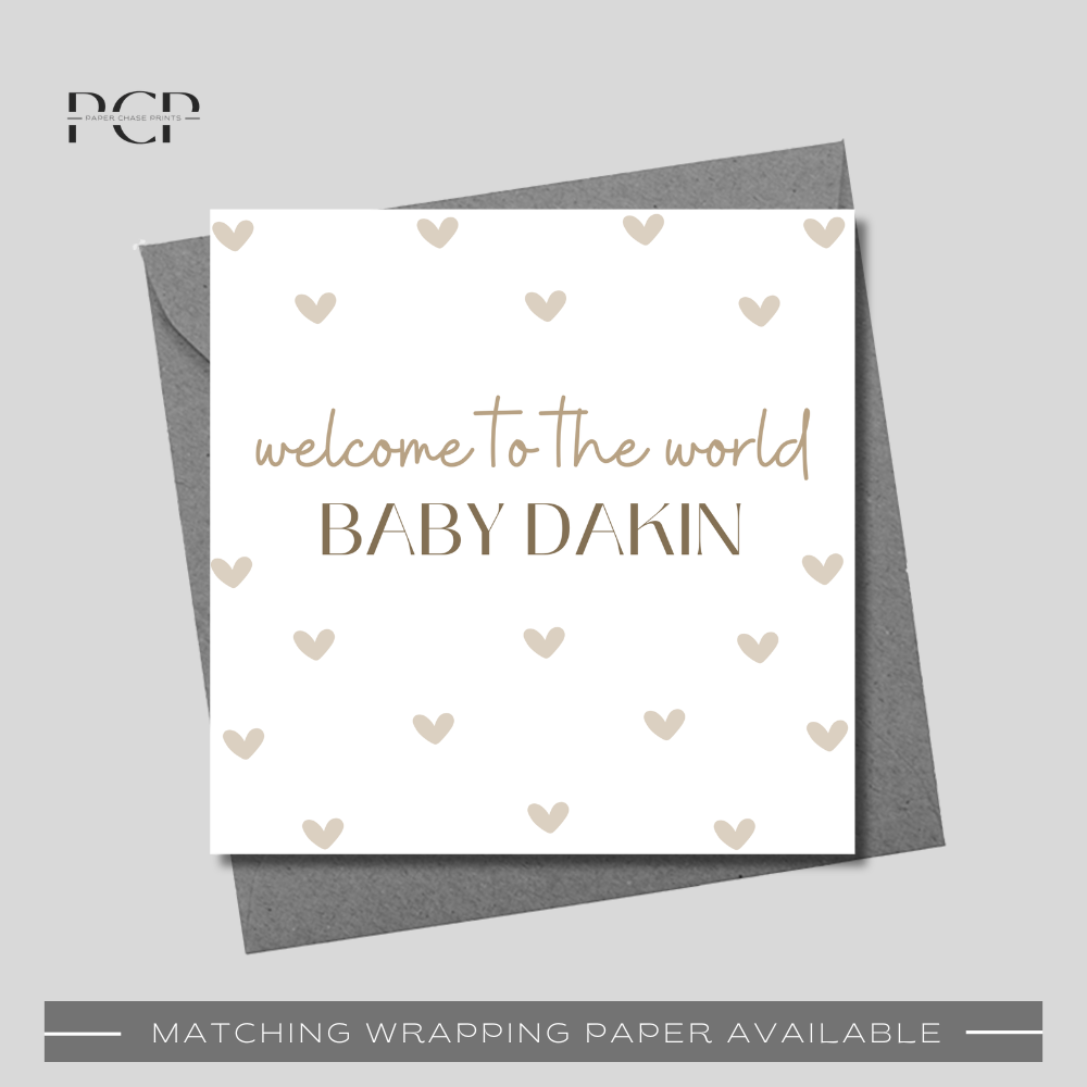 Welcome To The World Baby Wrapping Paper