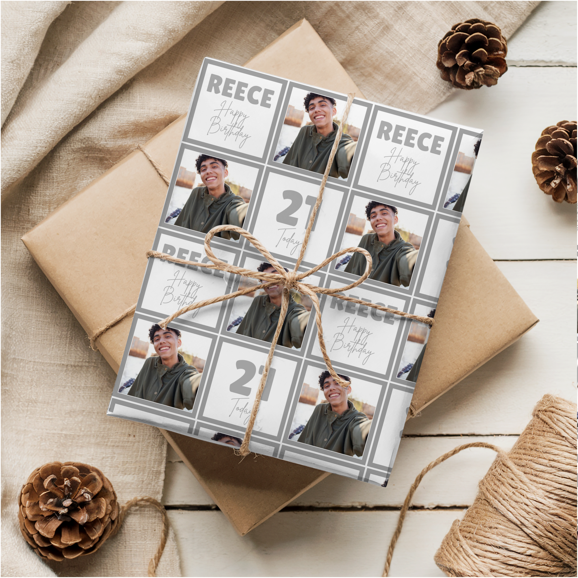 Photo Wrapping Paper | Grey