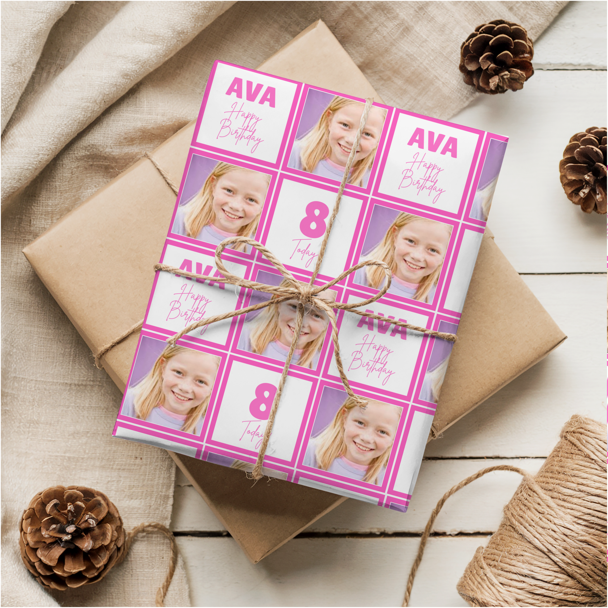 Photo Wrapping Paper | Pink