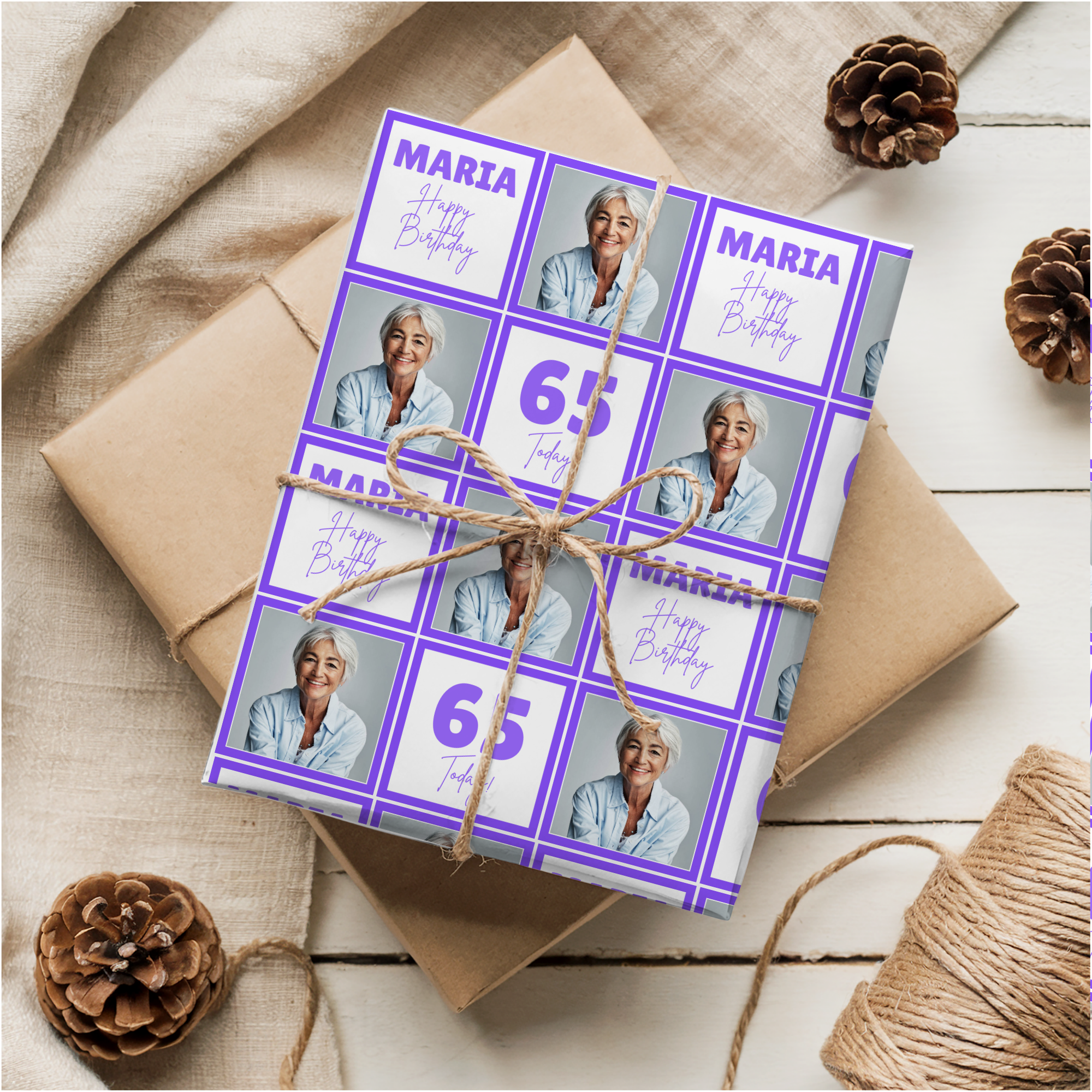 Photo Wrapping Paper | Purple