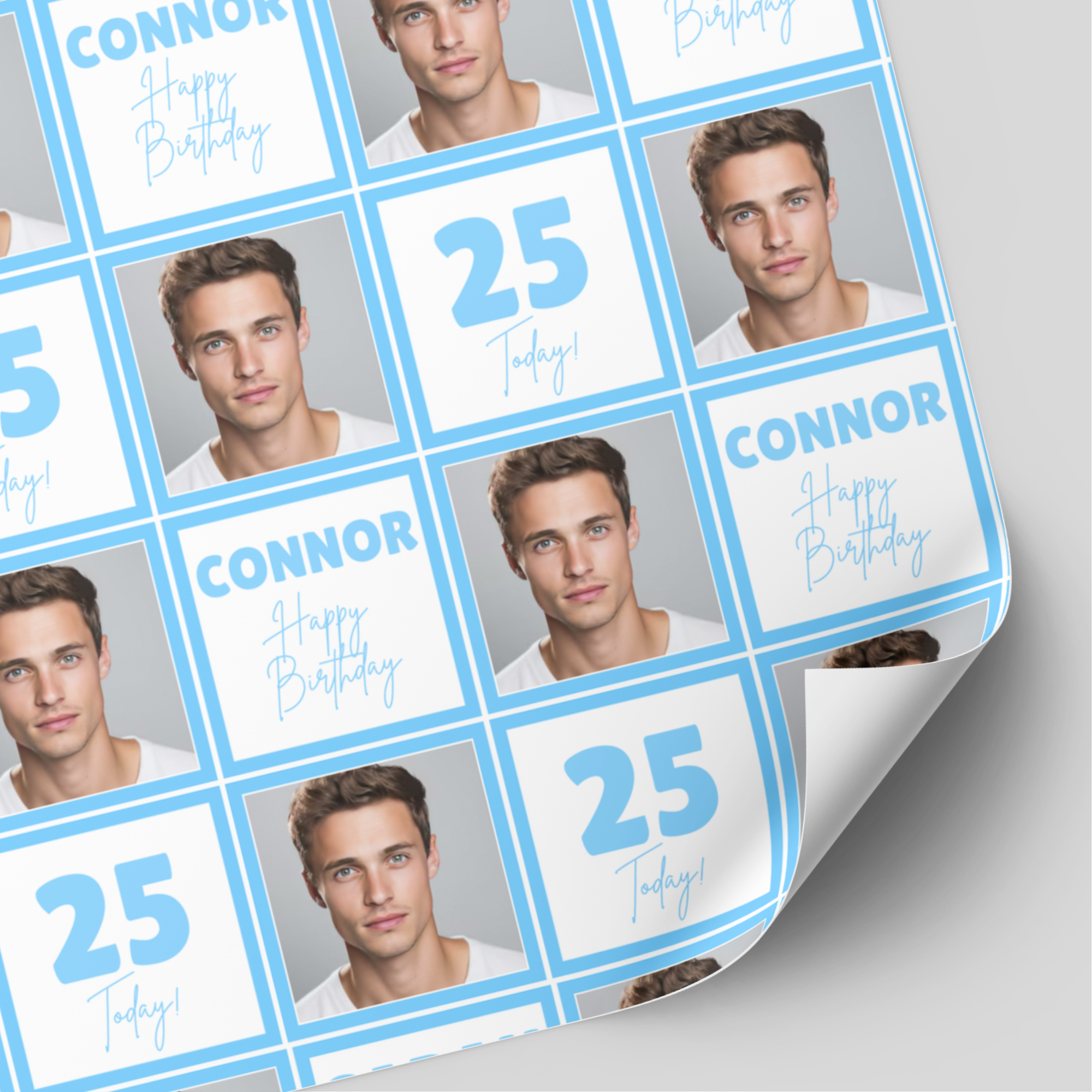 Photo Wrapping Paper | Blue