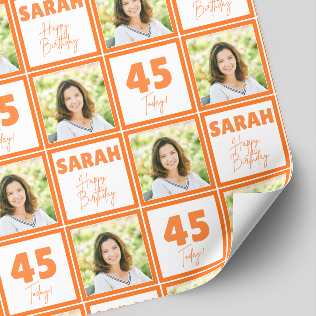 Photo Wrapping Paper | Orange
