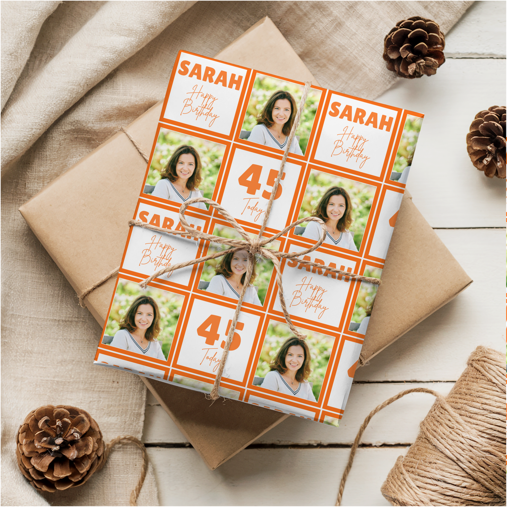 Photo Wrapping Paper | Orange